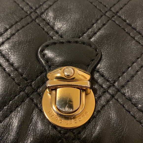 Authentic Marc Jacobs Eugene Quilted Black Clutch - Picture 7 of 8